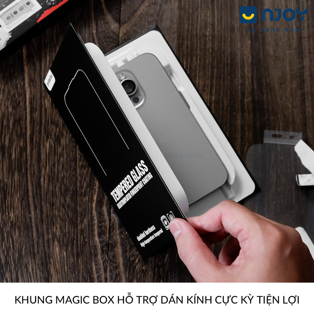 Kính Cường Lực Chống Trộm 360 Độ Kinkong Tự Dán Magic Box Cho Điện Thoại iPhone 17 Pro Max 16 15 14