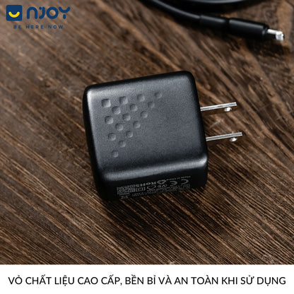 Bộ Cáp Sạc Voltme 20W GaN Hỗ Trợ Sạc Nhanh QC3.0 PD3.0 Cho Điện Thoại iPhone 14 Pro Max 13 12 11