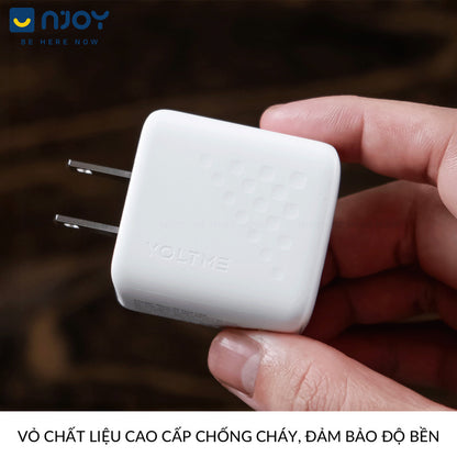 Củ Sạc 2 Cổng Voltme 35W GaN Nhỏ Gọn Sạc Nhanh PD3.0 QC3.0 PPS Cho Điện Thoại iPhone iPad Macbook