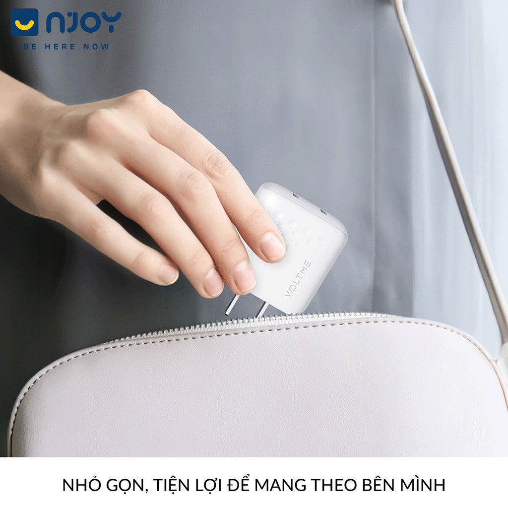 Củ Sạc 2 Cổng Voltme 35W GaN Nhỏ Gọn Sạc Nhanh PD3.0 QC3.0 PPS Cho Điện Thoại iPhone iPad Macbook