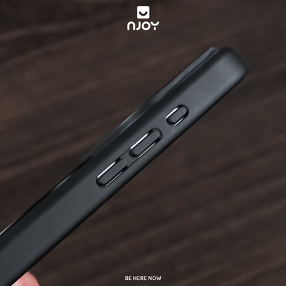 Ốp Nhám Chống Vân Tay Có Giá Đỡ Xoay 360 Độ Sạc Không Dây Cho Điện Thoại iPhone 17 Pro Max 16 15 14