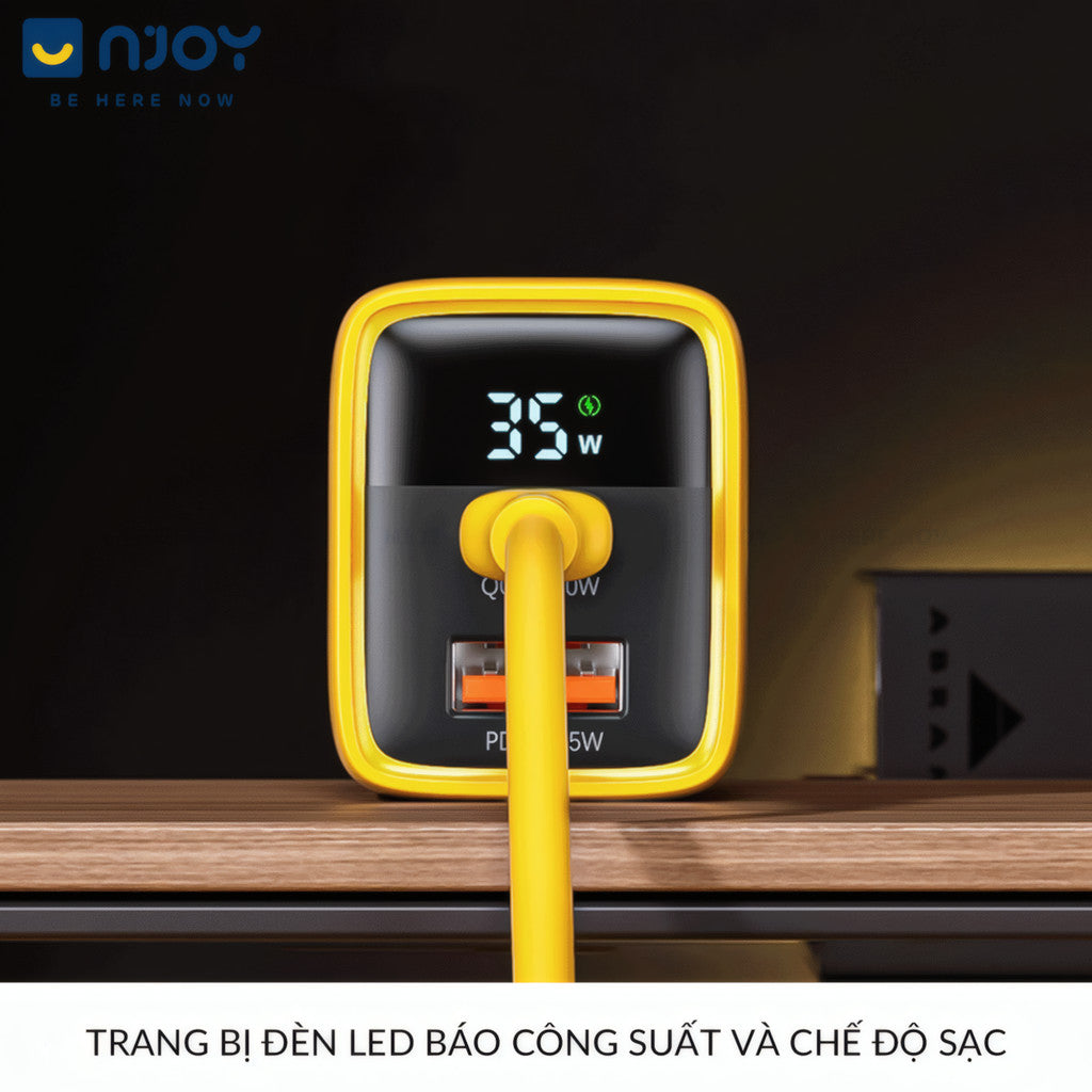 Củ Sạc Wekome 35W 2 Cổng Sạc Type C USB Sạc Nhanh QC3.0 PD3.0 FCP Cho Điện Thoại iPhone iPad Macbook