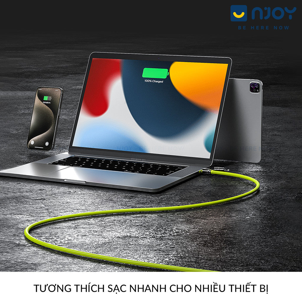 Dây Cáp Sạc Đa Năng 4 Trong 1 Wekome WDC-51 240W Độ Dài 1.2M Cho Điện Thoại iPhone iPad Macbook