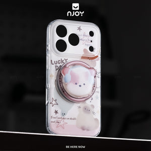 Ốp Lưng In Hình Chó Dễ Thương Kèm Giá Đỡ Điện Thoại Cho Điện Thoại iPhone 17 Pro Max 16 15 14