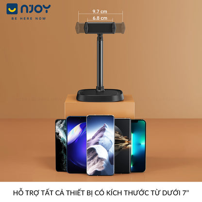 Giá Đỡ Điện Thoại Boneruy Để Bàn Xoay 360 Độ Điều Chỉnh Độ Cao Chân Đế Dày Ổn ĐỊnh Chống Rung Lắc