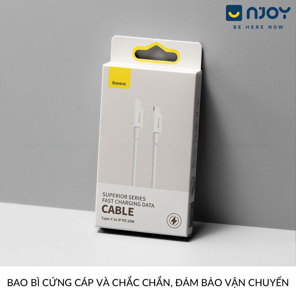 Dây Cáp Sạc Baseus 20W Type C To L Chất Liệu TPE Siêu Bền Cho Điện Thoại iPhone 14 Pro Max 13 12 11