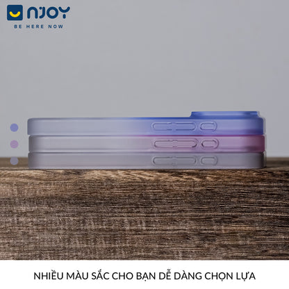 Ốp Siêu Mỏng Nhám Magsafe Màu Gradient Ombre Cho Điện Thoại iPhone 17 Pro Max 16 15 14 13