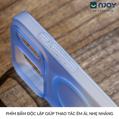 Ốp Siêu Mỏng Nhám Magsafe Màu Gradient Ombre Cho Điện Thoại iPhone 17 Pro Max 16 15 14 13