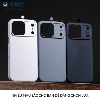Ốp Nhám Nhựa Tái Chế Sạc Magsafe Nút Bấm Kim Loại Cho Điện Thoại iPhone 17 Pro Max 16 15