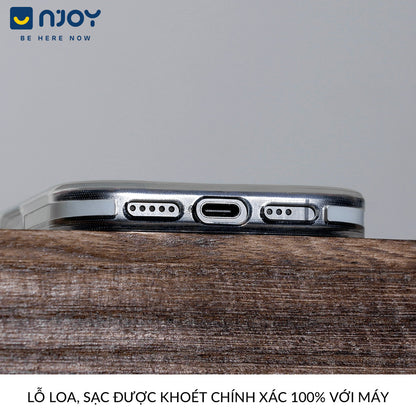 Ốp Phản Quang Magsafe Viền Trong Suốt Chống Trượt Cho Điện Thoại iPhone 17 Pro Max 16 15 14 13
