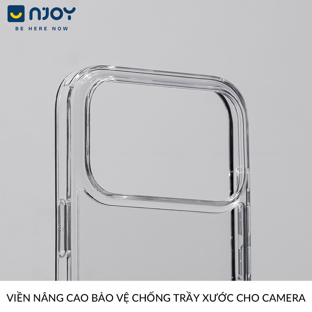 Ốp Trong Suốt Chống Sốc Bảo Vệ Camera Có Nút AI Cho Điện Thoại iPhone 17 Pro Max 16 15 14 13