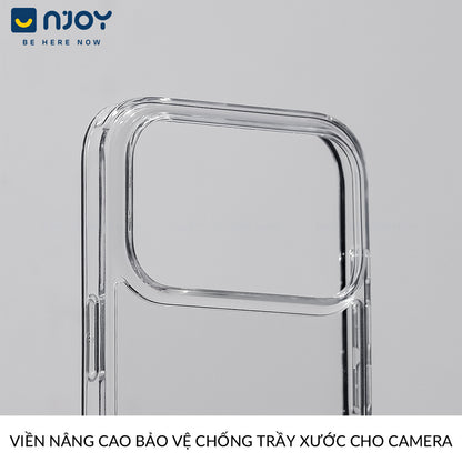 Ốp Trong Suốt Chống Sốc Bảo Vệ Camera Có Nút AI Cho Điện Thoại iPhone 17 Pro Max 16 15 14 13