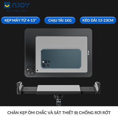 Giá Đỡ Điện Thoại Máy Tính Bảng Boneruy P47 Hợp Kim Nhôm Cao Cấp Chống Rung Lắc Xoay 360 Độ