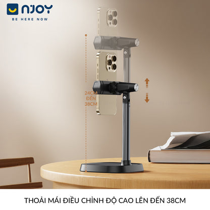 Giá Đỡ Điện Thoại Boneruy Để Bàn Xoay 360 Độ Điều Chỉnh Độ Cao Chân Đế Dày Ổn ĐỊnh Chống Rung Lắc