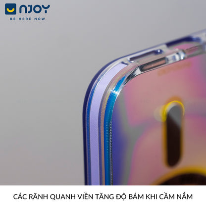 Ốp Phản Quang Magsafe Viền Trong Suốt Chống Trượt Cho Điện Thoại iPhone 17 Pro Max 16 15 14 13