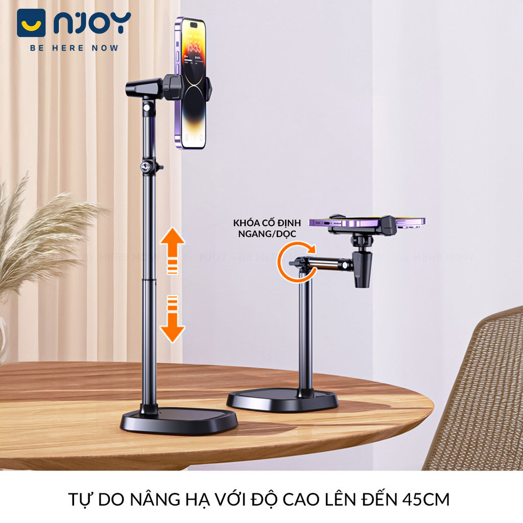 Giá Đỡ Điện Thoại Boneruy Để Bàn Xoay 360 Độ Điều Chỉnh Độ Cao Cho Livestearm Học Tập Quay Video