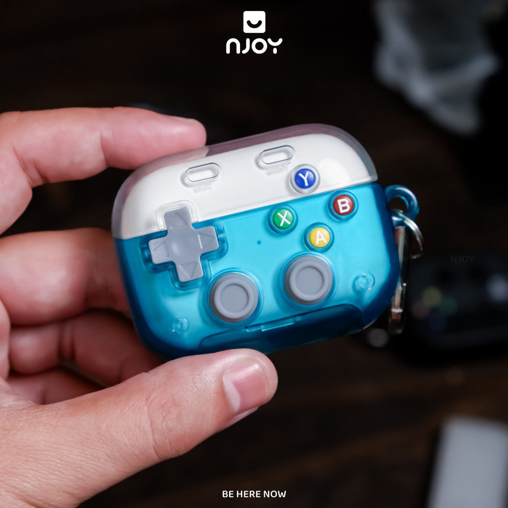Vỏ Ốp Trong Suốt Game Bảo Vệ Tai Nghe Airpods Pro 3 Pro 2 Airpods 4 Tích Hợp Giá Đỡ Kèm Móc Khóa