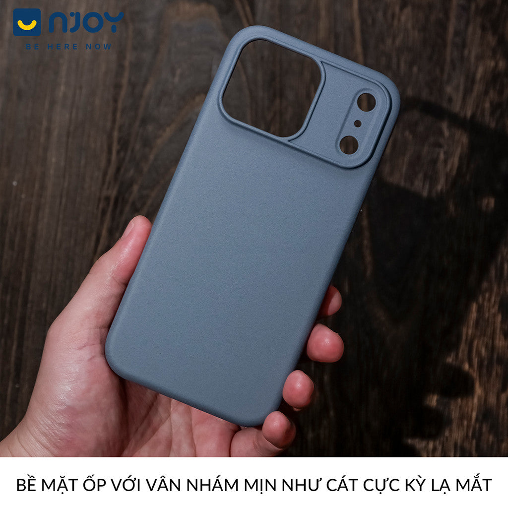 Ốp Nhám Nhựa Tái Chế Sạc Magsafe Nút Bấm Kim Loại Cho Điện Thoại iPhone 17 Pro Max 16 15