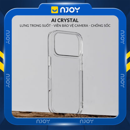 Ốp Trong Suốt Chống Sốc Bảo Vệ Camera Có Nút AI Cho Điện Thoại iPhone 17 Pro Max 16 15 14 13