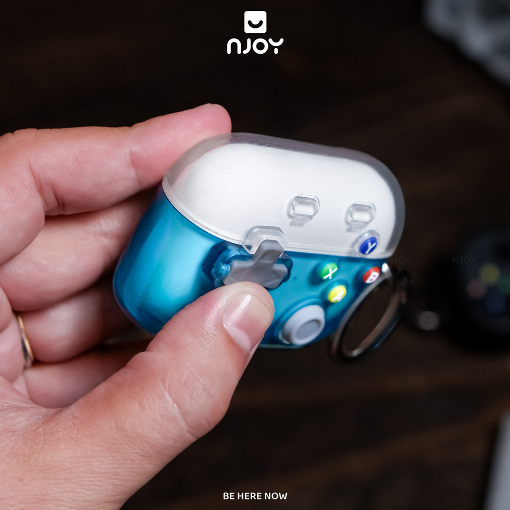 Vỏ Ốp Trong Suốt Game Bảo Vệ Tai Nghe Airpods Pro 3 Pro 2 Airpods 4 Tích Hợp Giá Đỡ Kèm Móc Khóa