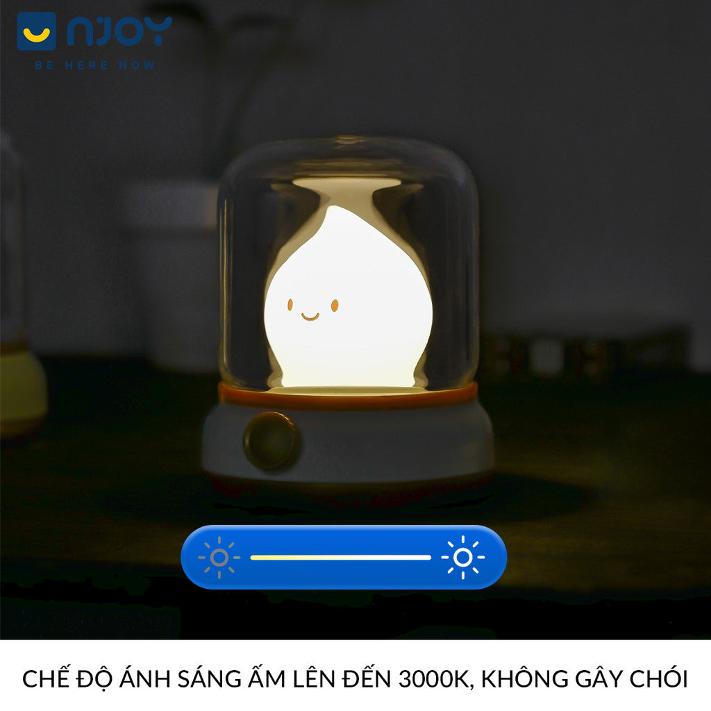 Đèn Ngủ Trang Trí Decor Phòng Ngủ Bàn Làm Việc Quà Sinh Nhật Ngọn Lửa Cute Dễ Thương