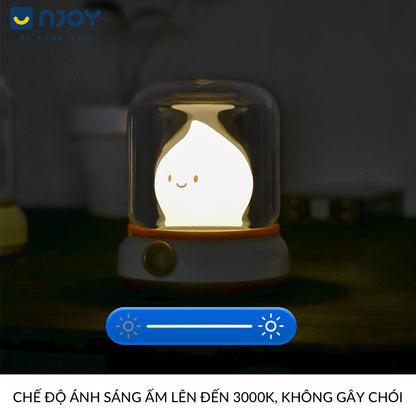 Đèn Ngủ Trang Trí Decor Phòng Ngủ Bàn Làm Việc Quà Sinh Nhật Ngọn Lửa Cute Dễ Thương