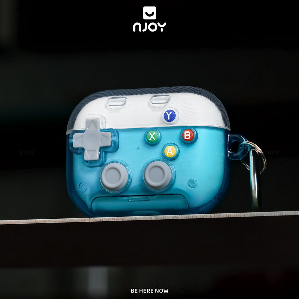 Vỏ Ốp Trong Suốt Game Bảo Vệ Tai Nghe Airpods Pro 3 Pro 2 Airpods 4 Tích Hợp Giá Đỡ Kèm Móc Khóa