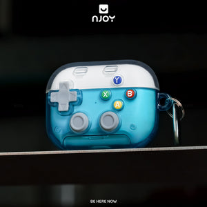 Vỏ Ốp Trong Suốt Game Bảo Vệ Tai Nghe Airpods Pro 3 Pro 2 Airpods 4 Tích Hợp Giá Đỡ Kèm Móc Khóa