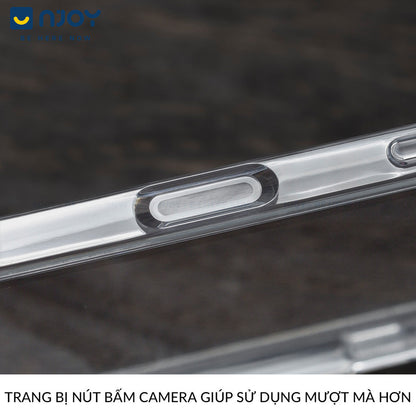 Ốp Trong Suốt Có Nút AI Chống Sốc Bảo Vệ Camera Cho Điện Thoại iPhone 17 Pro Max 16 15 14 13