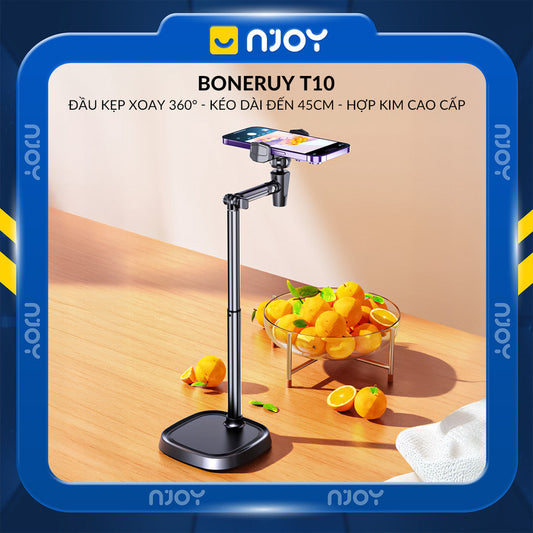 Giá Đỡ Điện Thoại Boneruy Để Bàn Xoay 360 Độ Điều Chỉnh Độ Cao Cho Livestearm Học Tập Quay Video