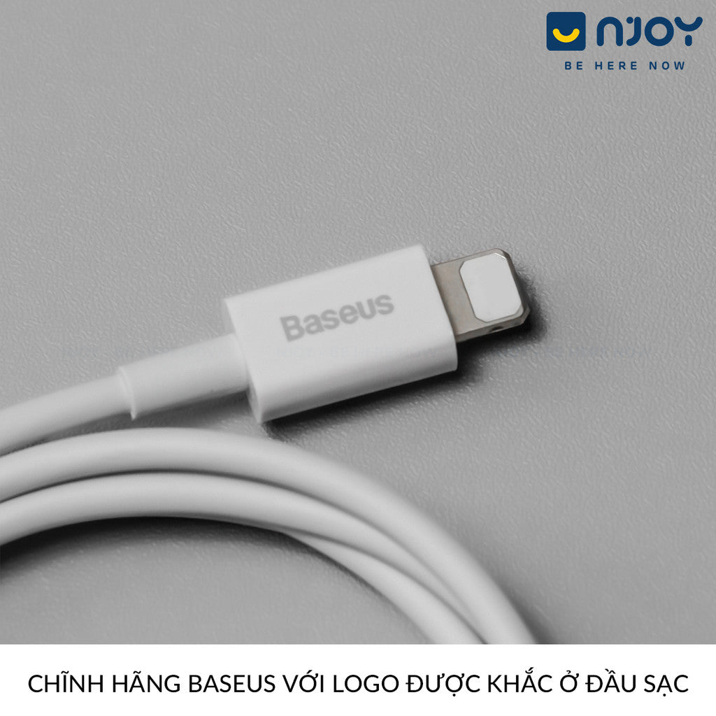 Dây Cáp Sạc Baseus 20W Type C To L Chất Liệu TPE Siêu Bền Cho Điện Thoại iPhone 14 Pro Max 13 12 11