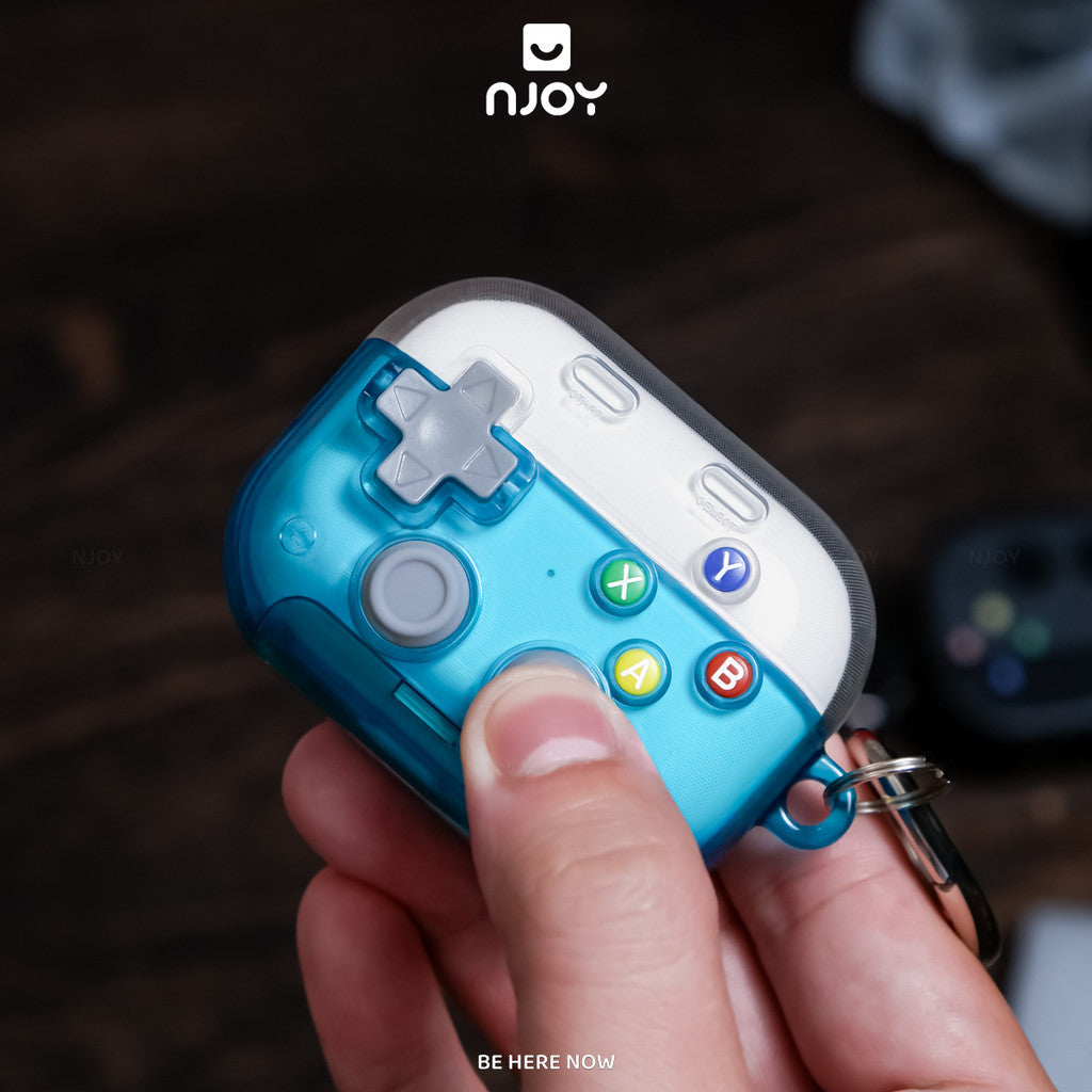 Vỏ Ốp Trong Suốt Game Bảo Vệ Tai Nghe Airpods Pro 3 Pro 2 Airpods 4 Tích Hợp Giá Đỡ Kèm Móc Khóa