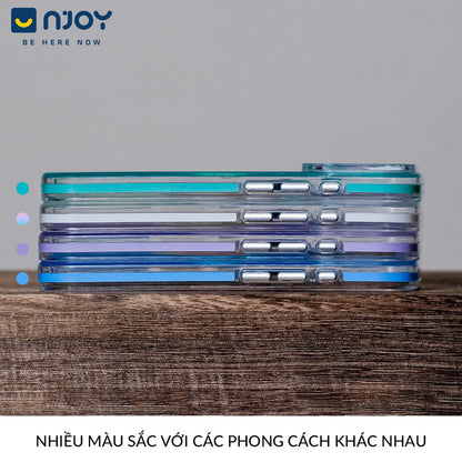 Ốp Phản Quang Magsafe Viền Trong Suốt Chống Trượt Cho Điện Thoại iPhone 17 Pro Max 16 15 14 13