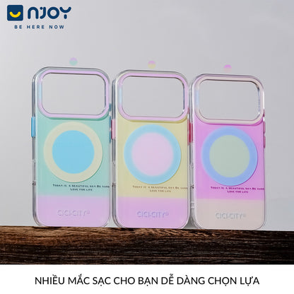 Ốp Nhám Chống Bẩn Màu Pastel Pop City Chống Sốc Cho Điện Thoại iPhone 17 Pro Max 16 15 14 13