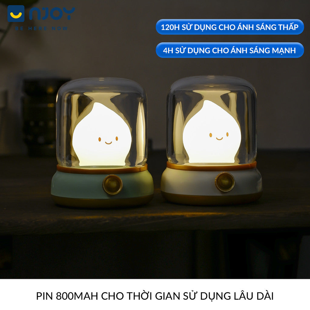 Đèn Ngủ Trang Trí Decor Phòng Ngủ Bàn Làm Việc Quà Sinh Nhật Ngọn Lửa Cute Dễ Thương