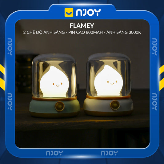 Đèn Ngủ Trang Trí Decor Phòng Ngủ Bàn Làm Việc Quà Sinh Nhật Ngọn Lửa Cute Dễ Thương