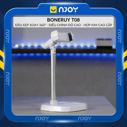 Giá Đỡ Điện Thoại Boneruy Để Bàn Xoay 360 Độ Điều Chỉnh Độ Cao Chân Đế Dày Ổn ĐỊnh Chống Rung Lắc