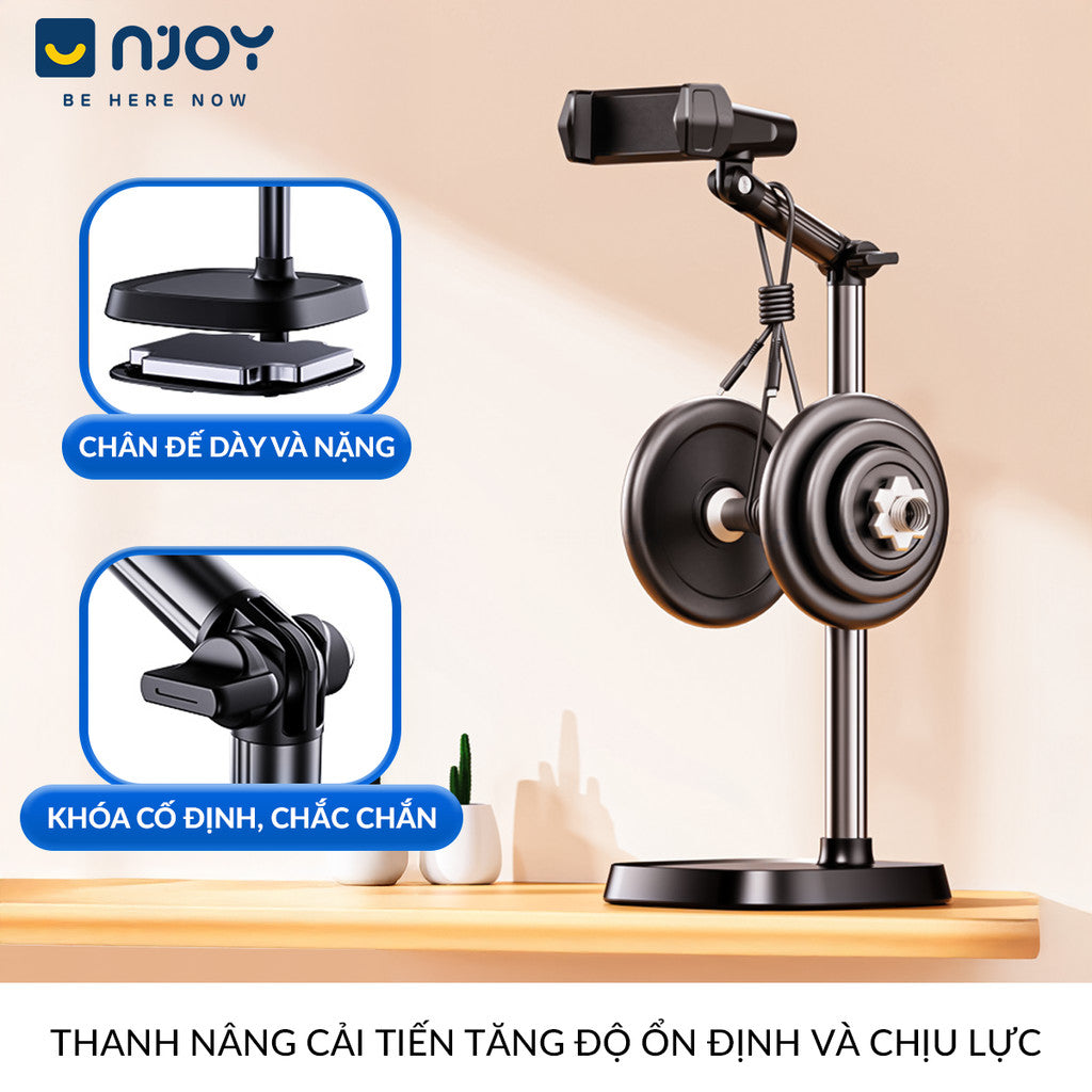 Giá Đỡ Điện Thoại Boneruy Để Bàn Xoay 360 Độ Điều Chỉnh Độ Cao Cho Livestearm Học Tập Quay Video