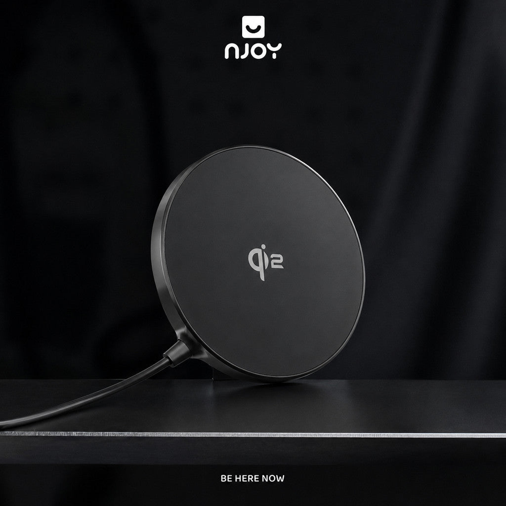 Đế Sạc Không Dây Chuẩn Qi2 Sạc Nhanh 15W Cho Điện Thoại iPhone 17 Pro Max 16 15 14 13 Airpods