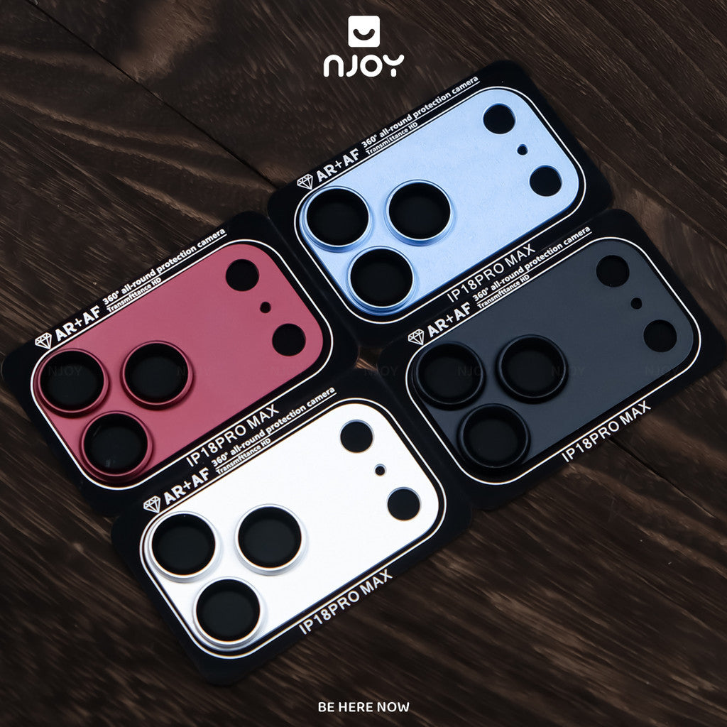Cường Lực Bảo Vệ Camera Khung Hợp Kim Nhôm Phủ AR Chống Vân Tay Cho Điện Thoại iPhone 18 Pro Max 17