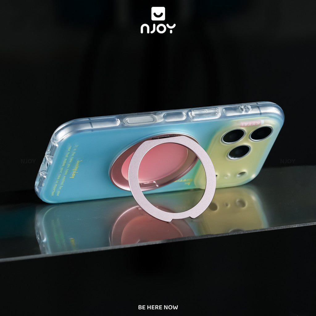 Ốp Lưng Ombre Gradient Có Giá Đỡ Xoay 360 Độ Sạc Magsafe Cho Điện Thoại iPhone 18 Pro Max 17 16 15 14