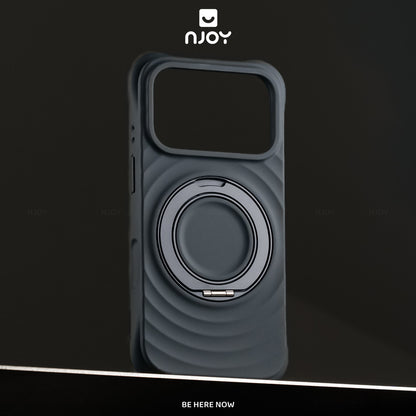 Ốp Silicon Hiệu Ứng Giọt Nước Giá Đỡ Xoay 360 Chống Sốc Cho Điện Thoại iPhone 18 Pro Max 17 16 15 14
