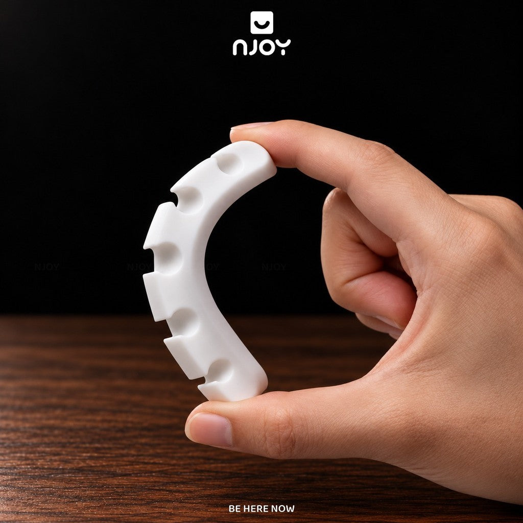 Kẹp Cố Định Dây Cáp Sạc Chất Liệu Silicon Nhiều Khe Dán Cạnh Bàn Xếp Gọn Dây Sạc Tai Nghe Máy Tính