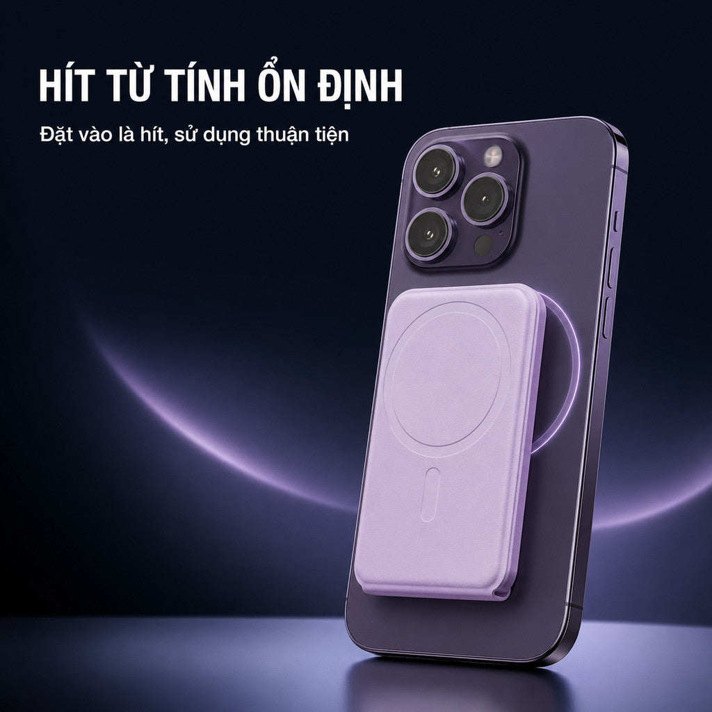 Ví Đựng Thẻ Magsafe Tích Hợp Giá Đỡ Siêu Mỏng Cho Điện Thoại iPhone 17 Pro Max 16 15 14 13
