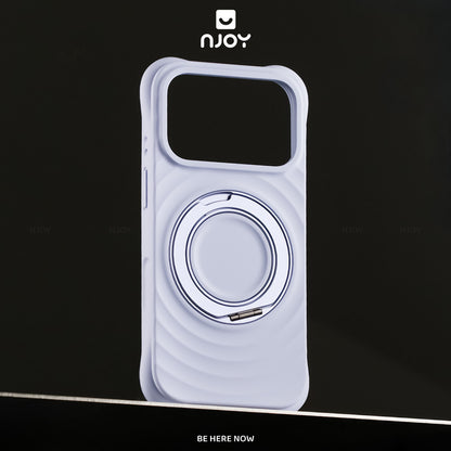Ốp Silicon Hiệu Ứng Giọt Nước Giá Đỡ Xoay 360 Chống Sốc Cho Điện Thoại iPhone 18 Pro Max 17 16 15 14
