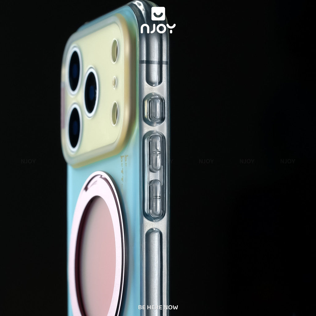 Ốp Lưng Ombre Gradient Có Giá Đỡ Xoay 360 Độ Sạc Magsafe Cho Điện Thoại iPhone 18 Pro Max 17 16 15 14
