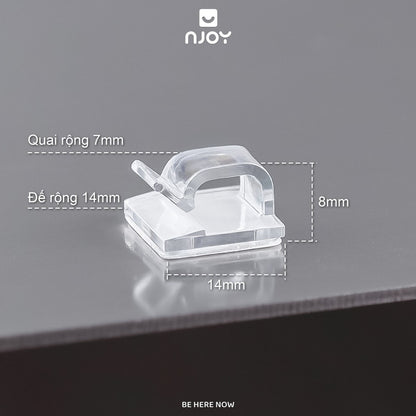 Nẹp Cố Định Dây Tidy Mini Bản Nhỏ Có Keo Dán Sẵn Khóa Cài Giữ Gọn Dây Sạc Dây Tai Nghe Dây Cáp