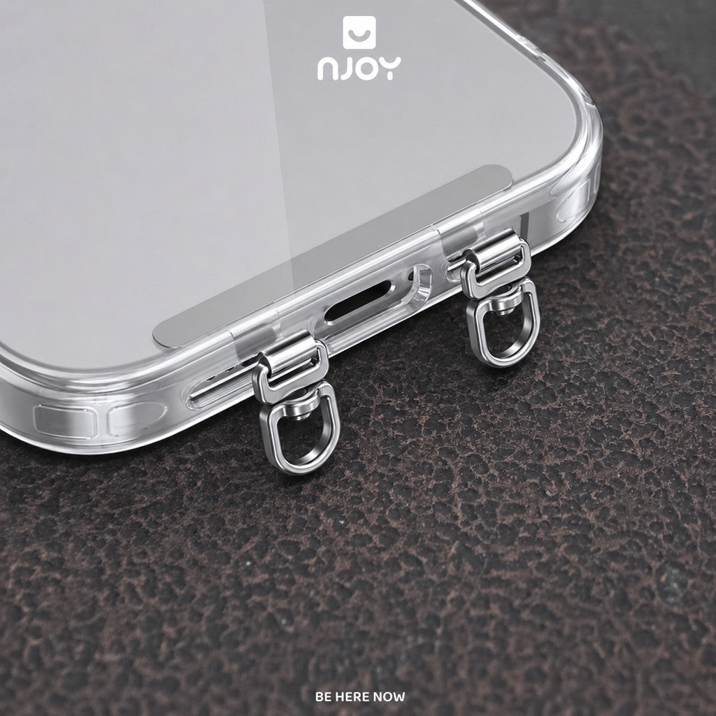 Tag Hợp Kim Xoay 360 Độ Móc Treo Đôi Siêu Mỏng Hỗ Trợ Gắn Cho Dây Đeo Điện Thoại Không Cần Dán