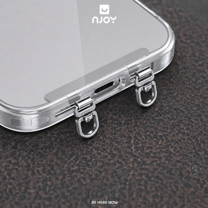 Tag Hợp Kim Xoay 360 Độ Móc Treo Đôi Siêu Mỏng Hỗ Trợ Gắn Cho Dây Đeo Điện Thoại Không Cần Dán