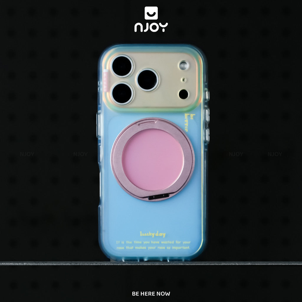 Ốp Lưng Ombre Gradient Có Giá Đỡ Xoay 360 Độ Sạc Magsafe Cho Điện Thoại iPhone 18 Pro Max 17 16 15 14